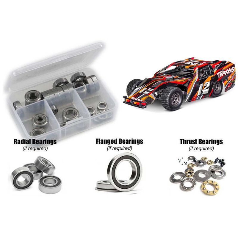 Rubber Shielded Bearing Kit, 1/10 Traxxas Modified Oval Slash