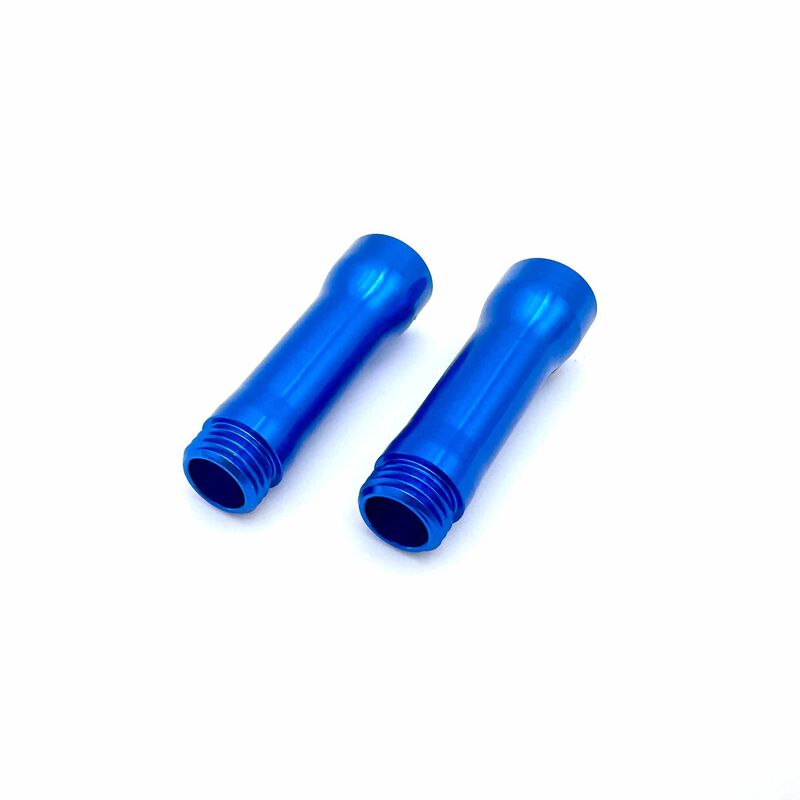 XP Blue Anodized Shock Bodies for 90mm (2)