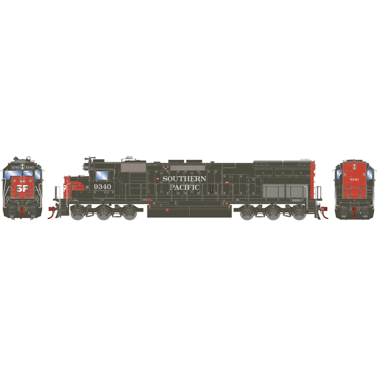 HO SD45T-2 Locomotive, Southern Pacific #9340