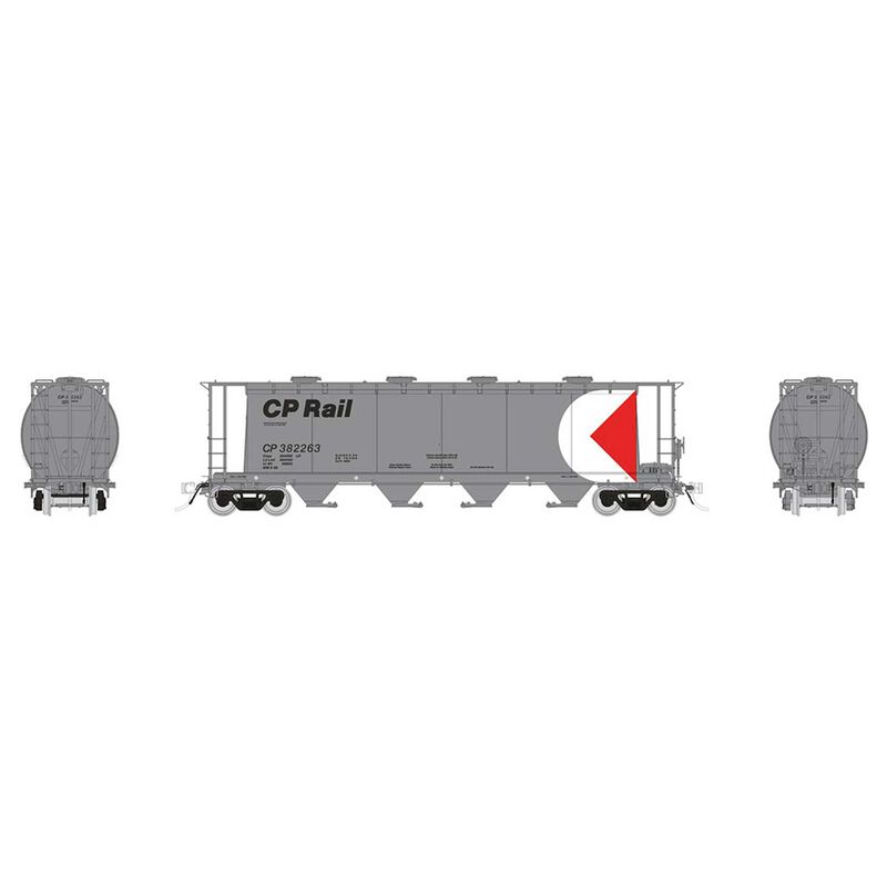 HO MIL 3800 Covered Hopper CPR Silver