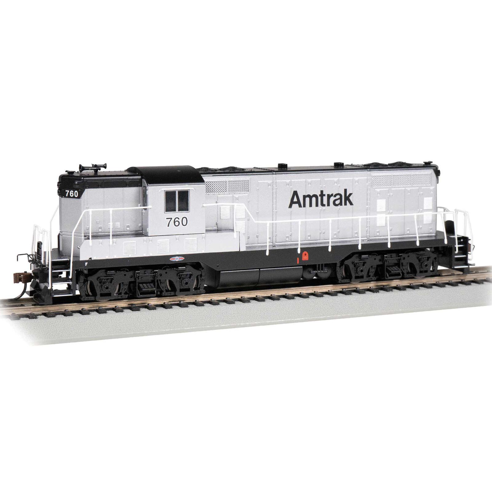 HO GP7 Locomotive with DCC, AMTRAK 760 - MOW