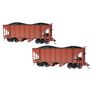 Spectrum On30 2-Bay Steel Hopper Painted Oxide Red