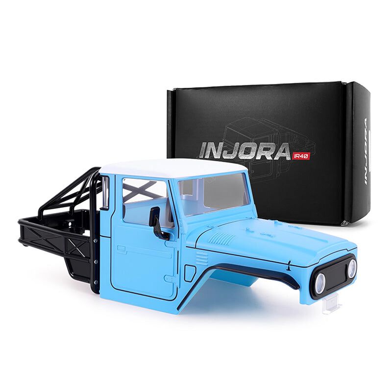 INJORA 1/18 IR40 Rock Crawler Hard Body, Sky Blue, 1/18 Traxxas TRX-4M Defender/ Bronco
