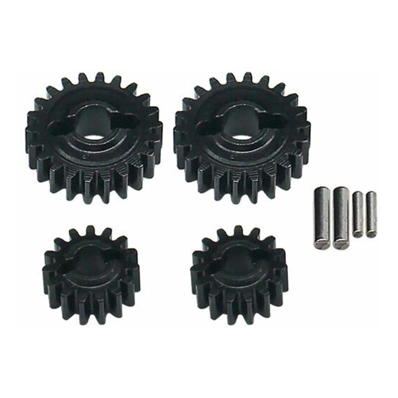 Steel CNC Over Drive Portal Gear Set, 15T - 22T, 1/18 Redcat Ascent-18