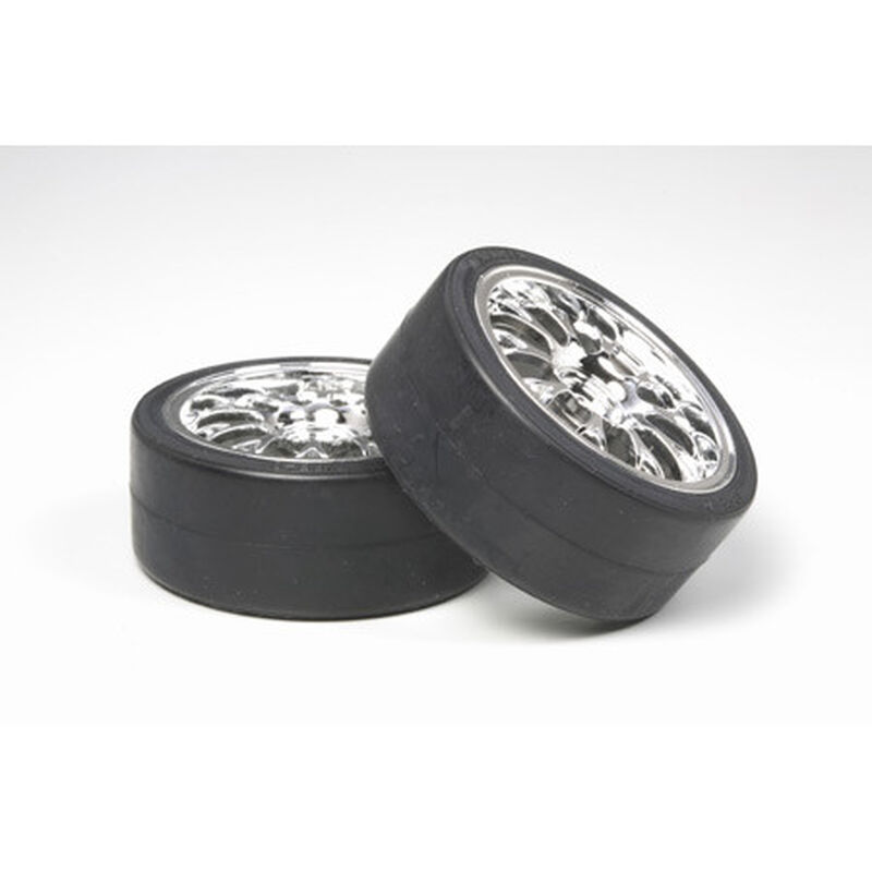 1/10 26mm Mesh Pre-Mounted Tires (2)