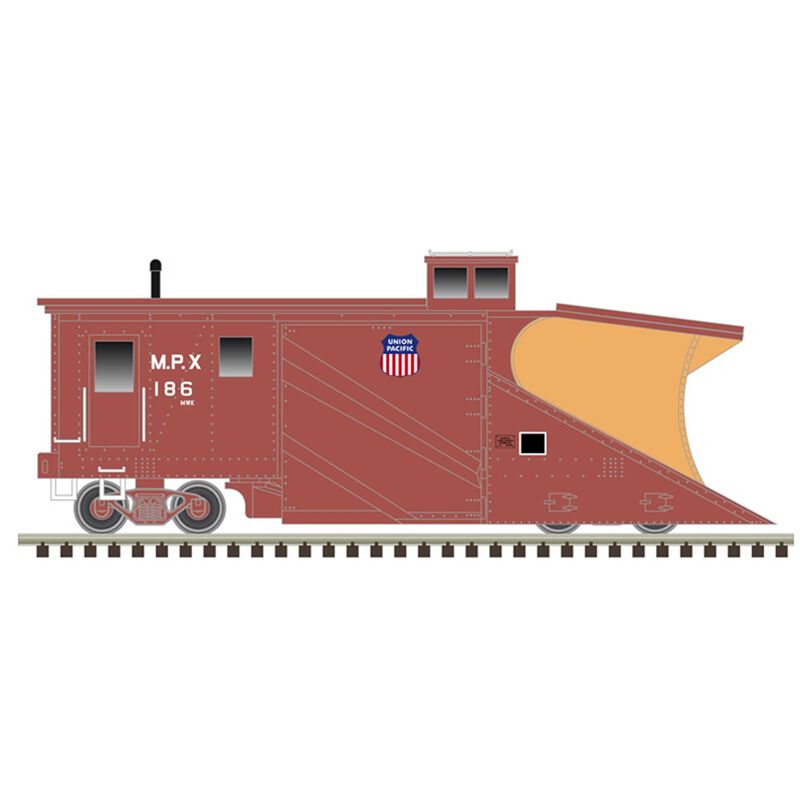 N Russell Snow Plow Union Pacific (MP) 186