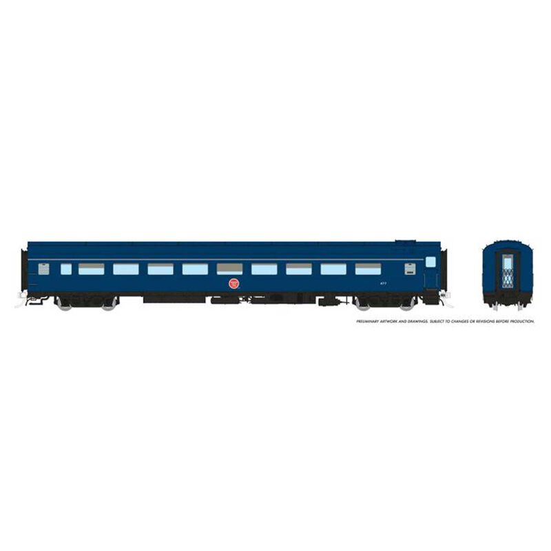 HO Lightweight Coach: MP - Jenks Blue Scheme: #480