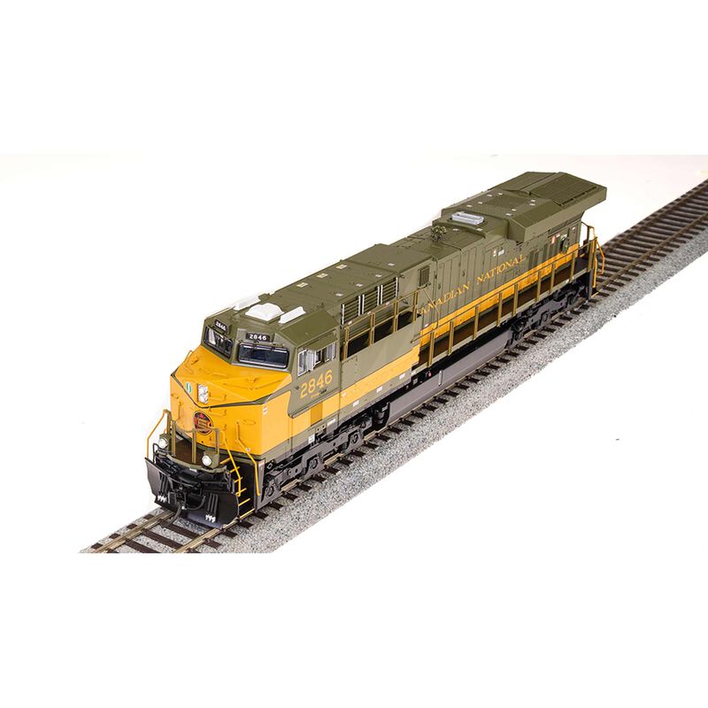 HO GE ES44AC Locomotive, Green & Gold, Paragon4, CN #2846