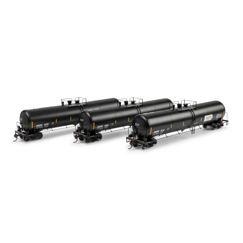Athearn HO ATH 30K Ethanol Tank Car, NCPX #016/068/070 (3)