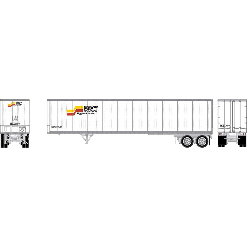 HO ATH 45' Fruehauf Z-Van Trailer Smooth Side, SBDZ #230549