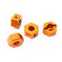 Wheel Hex, Orange (4): ARRMA 1/10 GRANITE Voltage