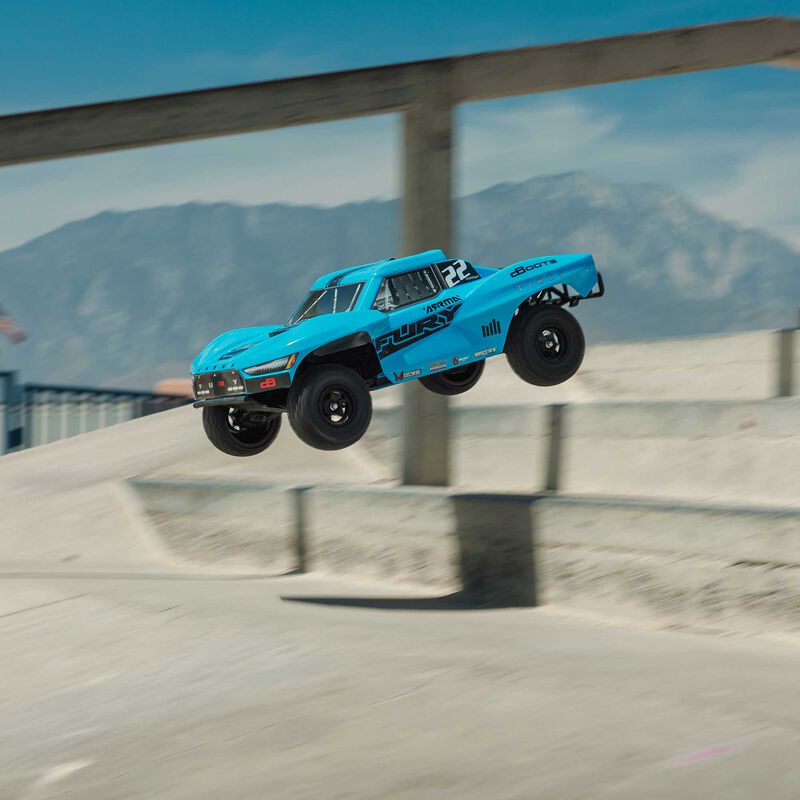 1/10 FURY 2WD RTR Brushed Short Course Truck (Battery & Charger Included), Blue