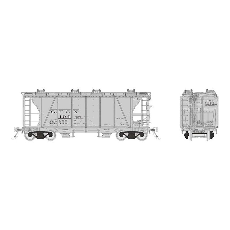 HO Enterprise Covered Hopper: GFCX (6)