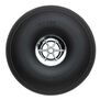Treaded Chrome Wheels, 3-1/2" Diameter (2)