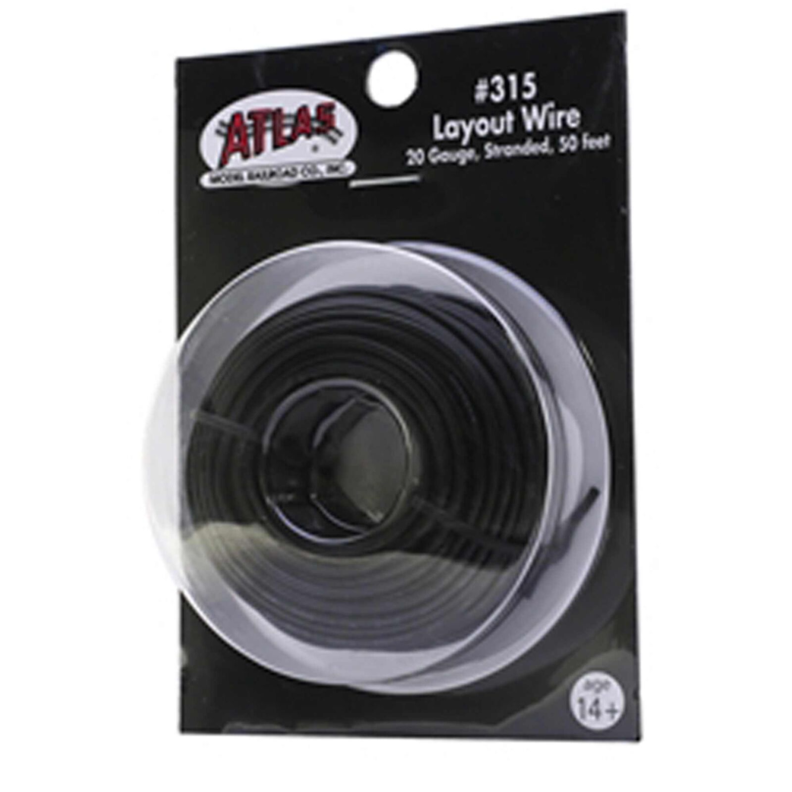 Black Wire (Stranded, #20 AWG; 50' Spool)