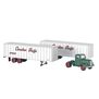 HO 1950s 60s Tractor w 2 Trailers CPR