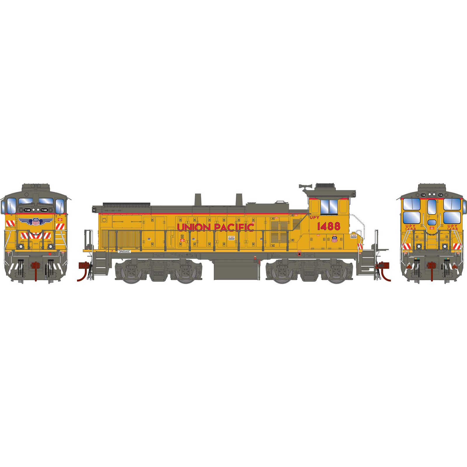 HO MP15AC Locomotive, UPY #1488
