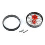 1/4 Pro-Spec Aluminum F/R Wheel Black/Red Dunlop MX33/MX14 Bundle