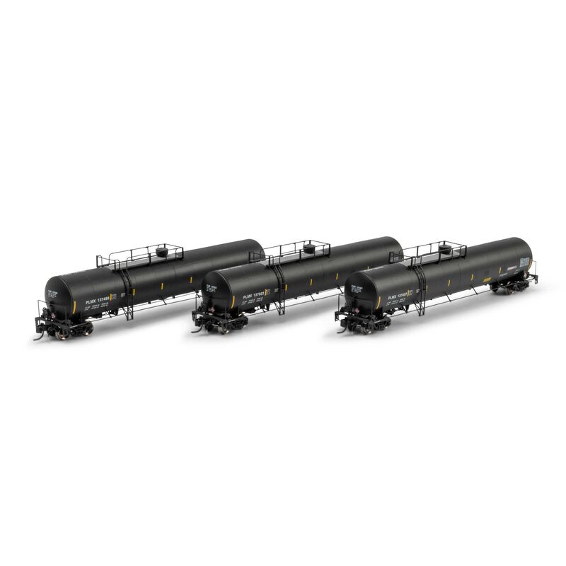 Athearn Genesis N UTC 33K LPG Tank Car- Late, PLMX Primed For Grime #137457/137495/137623 (3)