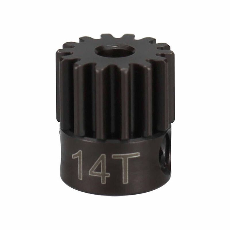 Hot Racing Hardened Steel 14T 0.5 Mod Pinion Gear, 2.3mm Bore