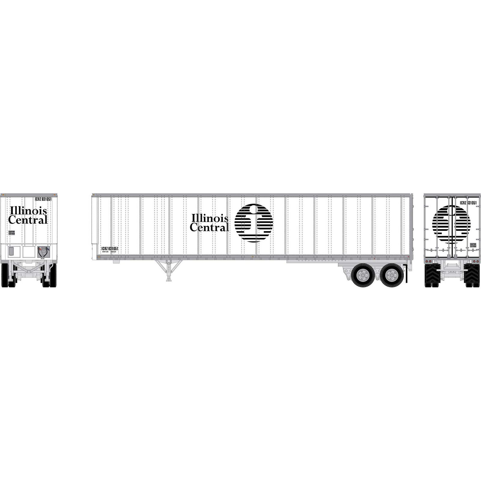 N ATH 45' Fruehauf Z-Van Trailer Smooth Side, ICRZ #631051