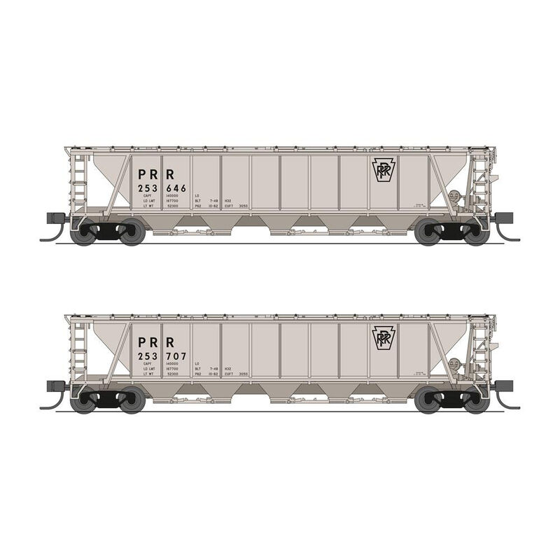 N H32 Covered Hopper, PRR (2-pack)