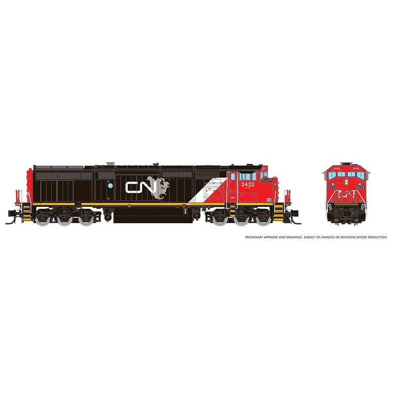 N Dash8-40CM Locomotive, CN #2432
