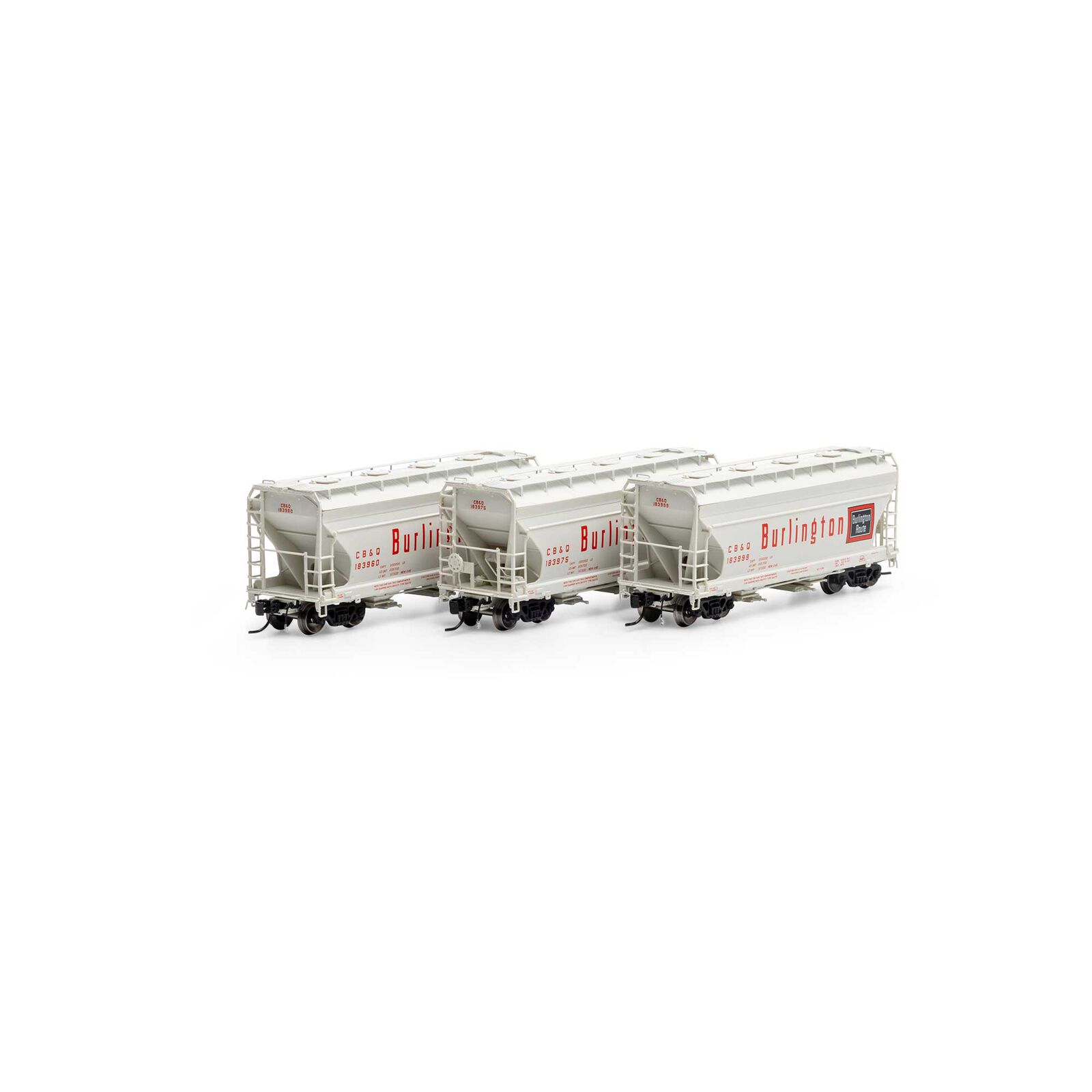 N ACF 2970 Covered Hopper, CB&Q (3)