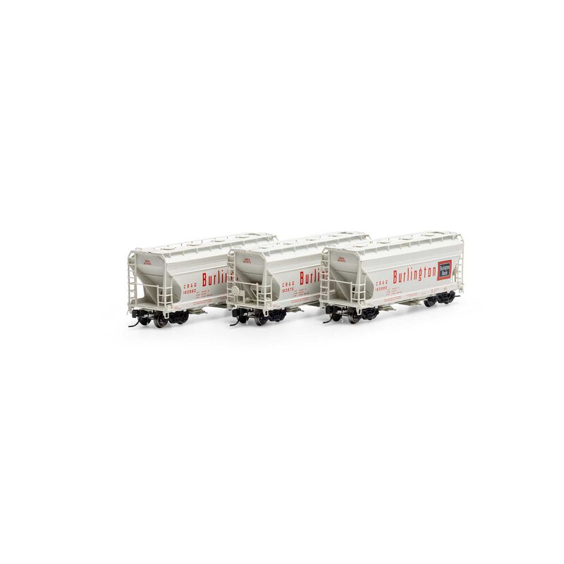 N ACF 2970 Covered Hopper, CB&Q (3)