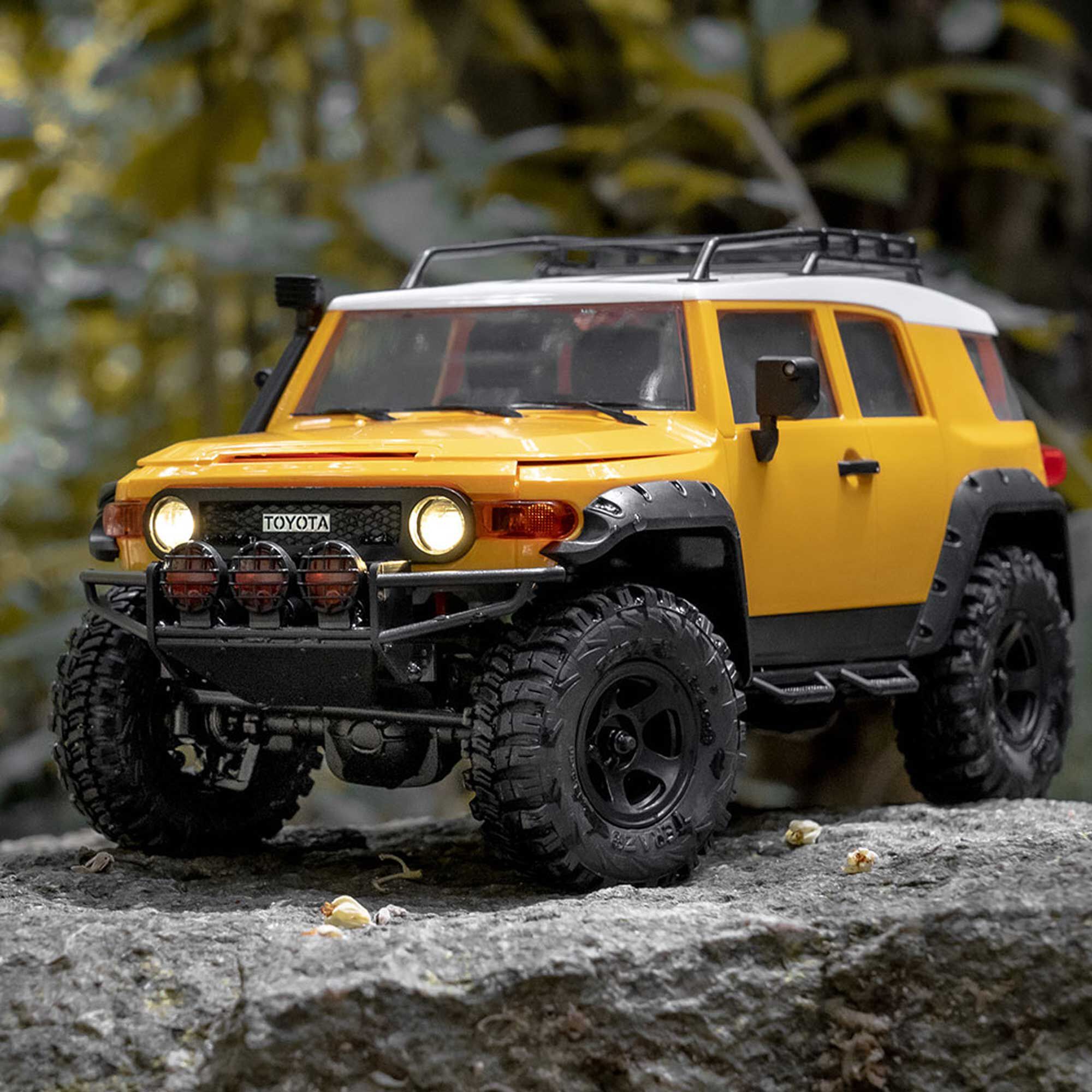【新品】FMS トヨタ FJ Cruiser RCクローラー 1/18 FMS 1/18 Toyota FJ Cruiser 4WD Brushed RTR | Tower Hobbies