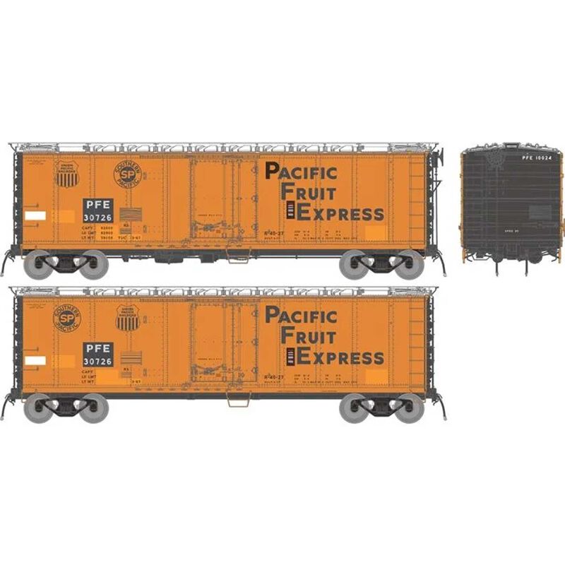 HO PFE R-40-27 Reefer: PFE - 1970s TIV Repaint: Single Car #1