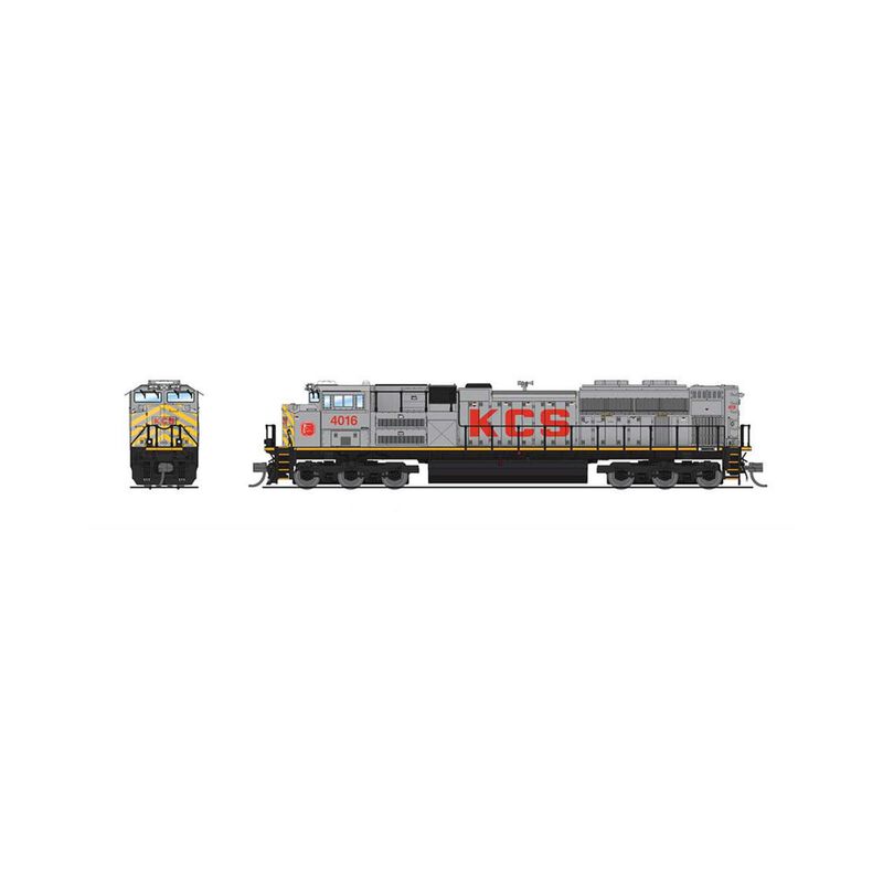 N EMD SD70ACe Locomotive, KCS 4016, Gray / Red / Yellow