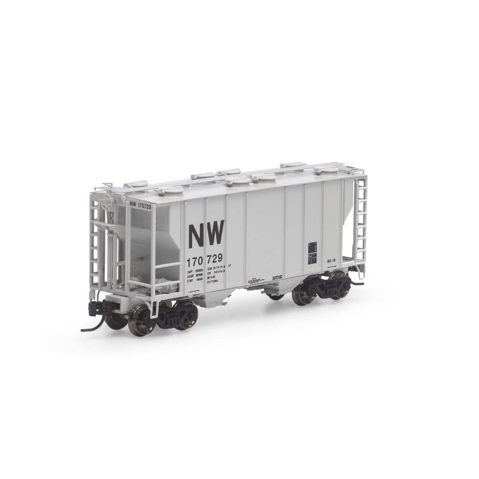 N PS-2 2600 Covered Hopper, N&W #170729
