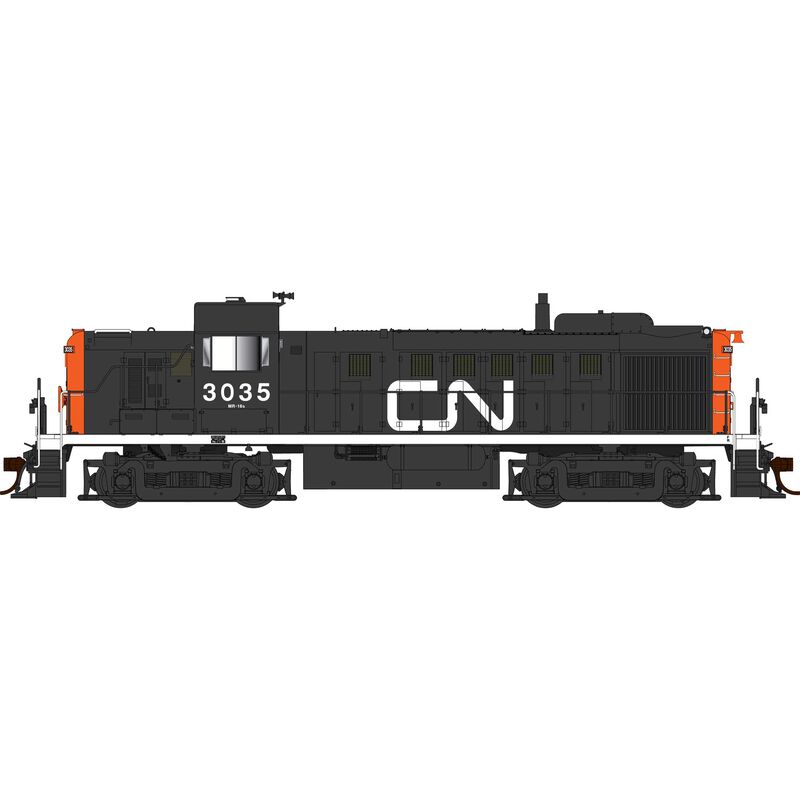 HO Alco RS-3 DC CN Black #3040