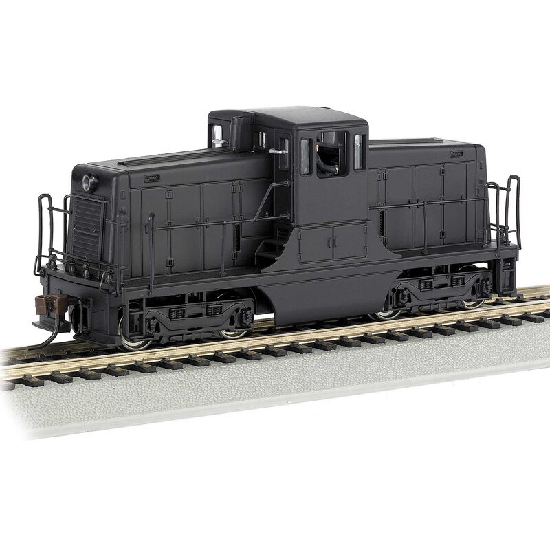 HO GE 44-Ton Switcher Locomotive w/ DCC - Painted, Unlettered (Black)