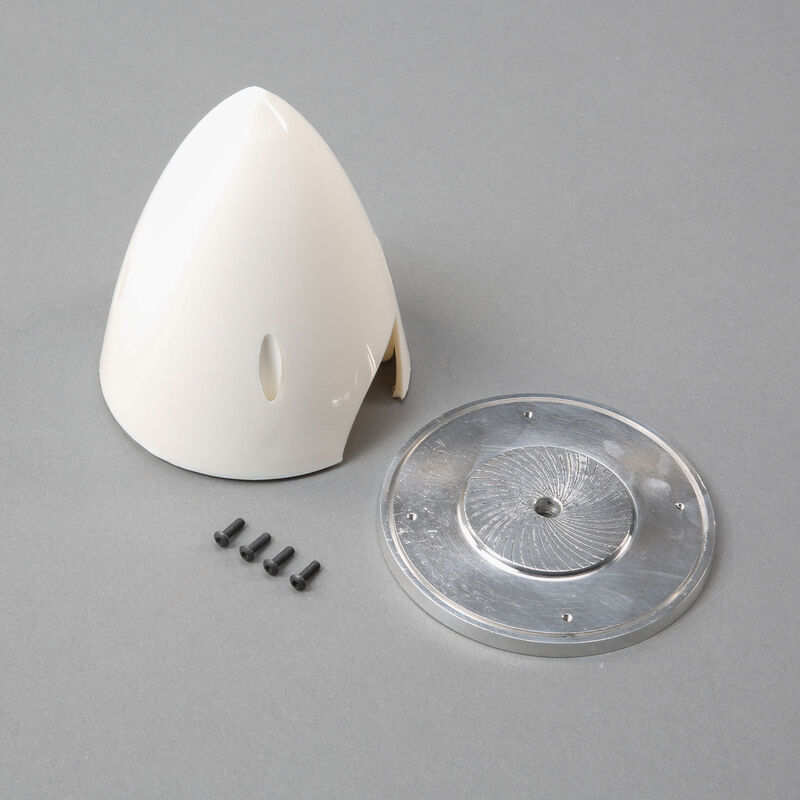 4" Spinner with Alum Backplate: Van's RV-4 30cc