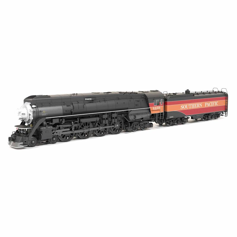 HO Southern Pacific GS-4 4-8-4, #4444, Deskirted, Partial Daylight Paint, w/ Trim on Pilot, Paragon4 Sound/DC/DCC, Smoke