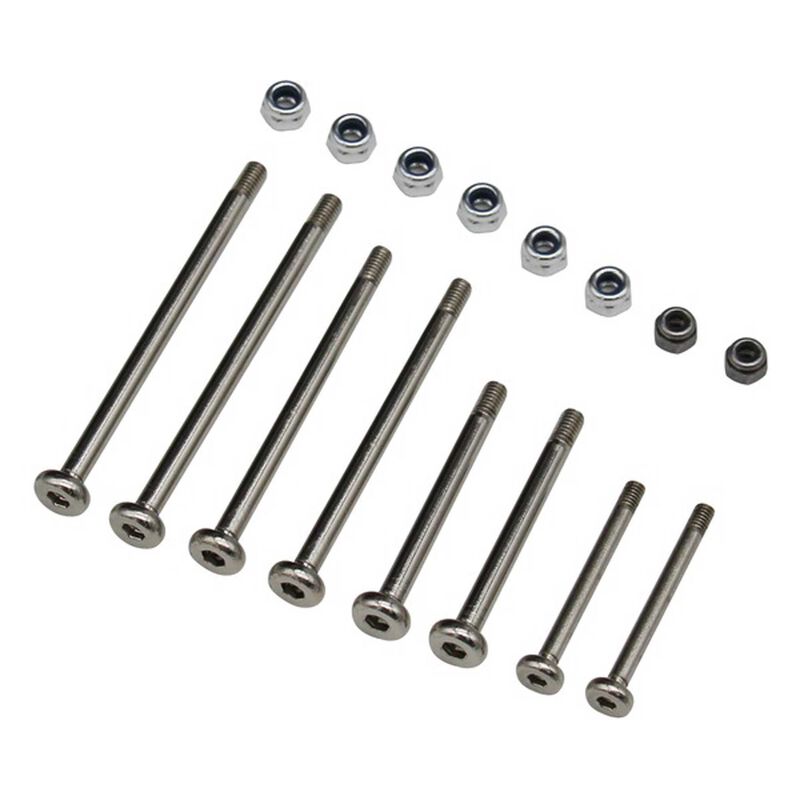 Hardened Chrome Steel Hinge-Pin: Traxxas Slash, Rustler