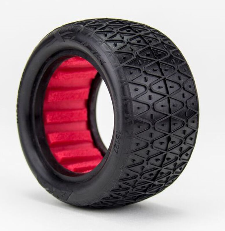 1/10 Crosslink Rear 2.2 Tires, Ultra Soft with Red Inserts (2): Buggy