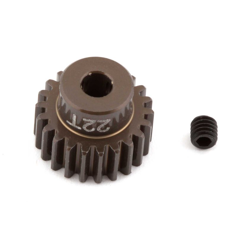 Factory Team Aluminum Pinion Gear, 22T, 48P, 1/8 Shaft