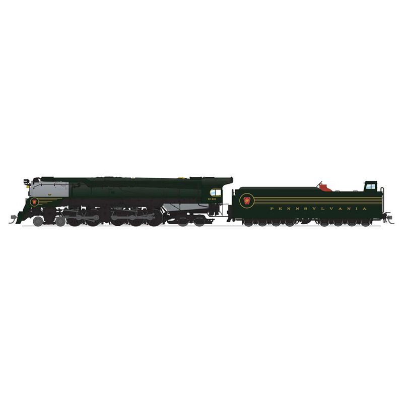 HO PRR Q2 Duplex 4-4-6-4 Locomotive, #6190, DGLE 5-Stripe Paragon4
