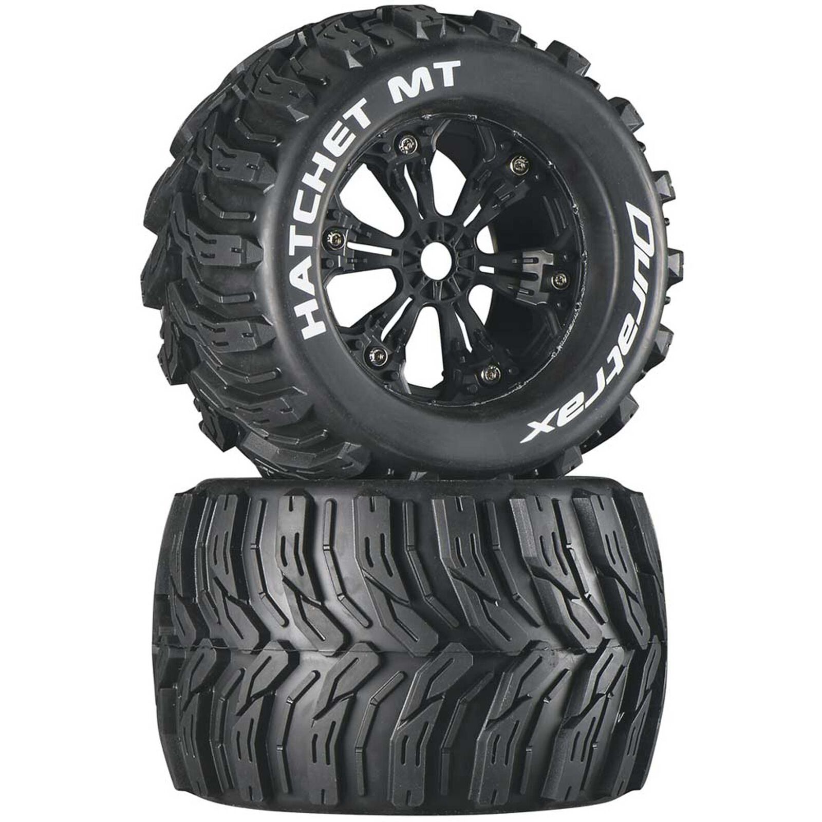 Hatchet MT 3.8" Mounted Tires, Black (2)