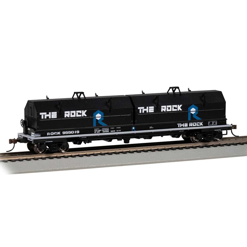 HO 55' Steel Coil Car w/ Coil Load & Angled Hood - Rock Island #955019