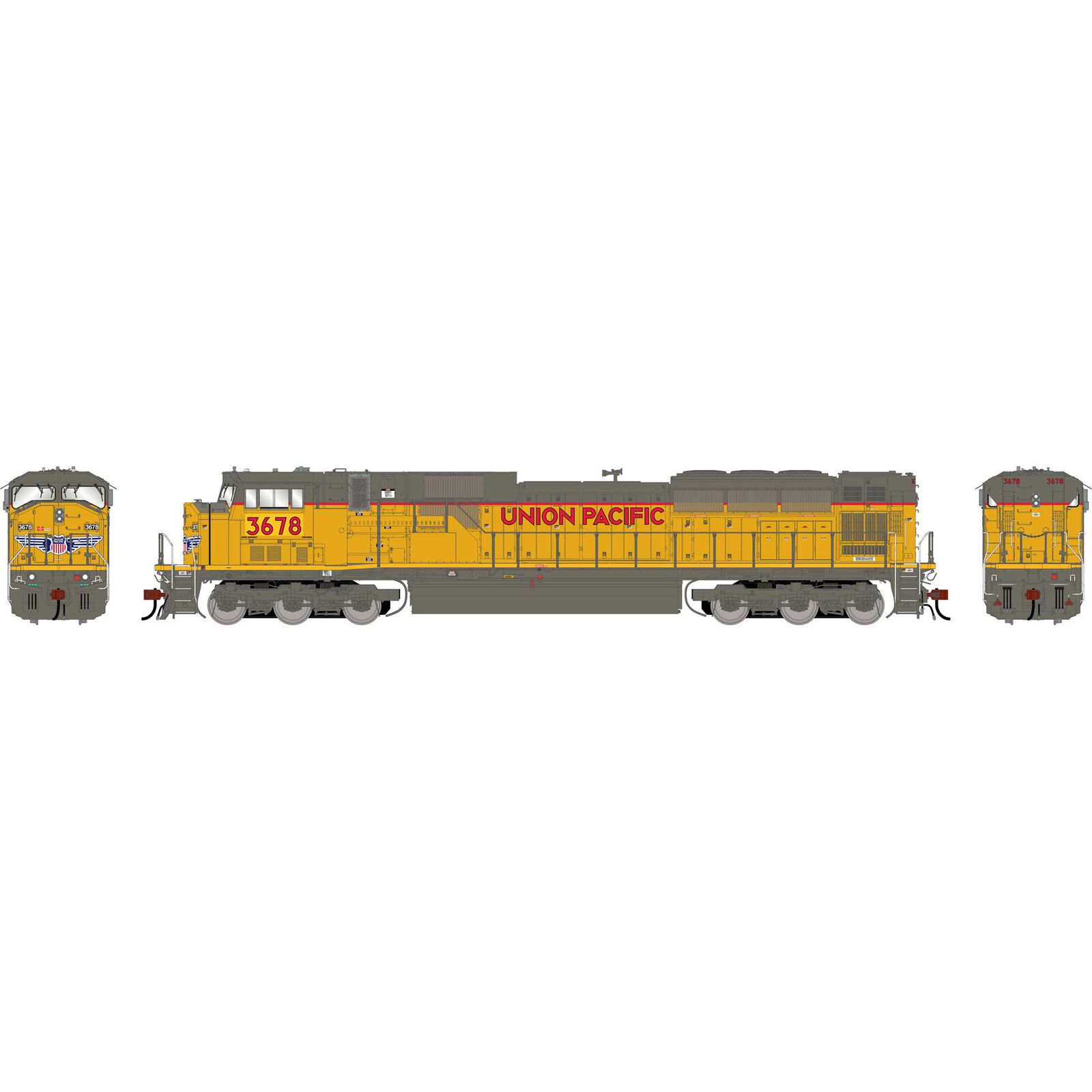 HO GEN SD90MAC Locomotive, UP #3678