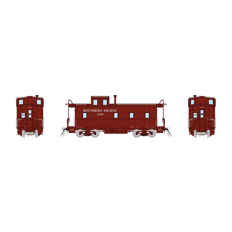 HO SP C-40-3 Steel Caboose, SP Serif without Underline: #1101