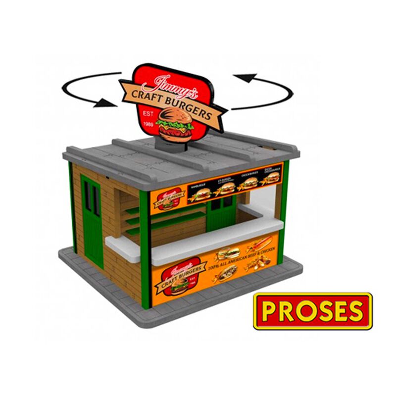 O SCALE JIMMY'S BURGER STAND