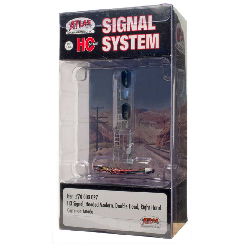 HO Signal Hooded Modern Double Head RH