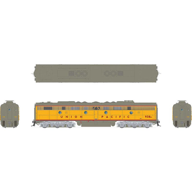 HO EMD E8B (DC/DCC/Sound): Union Pacific: #943B