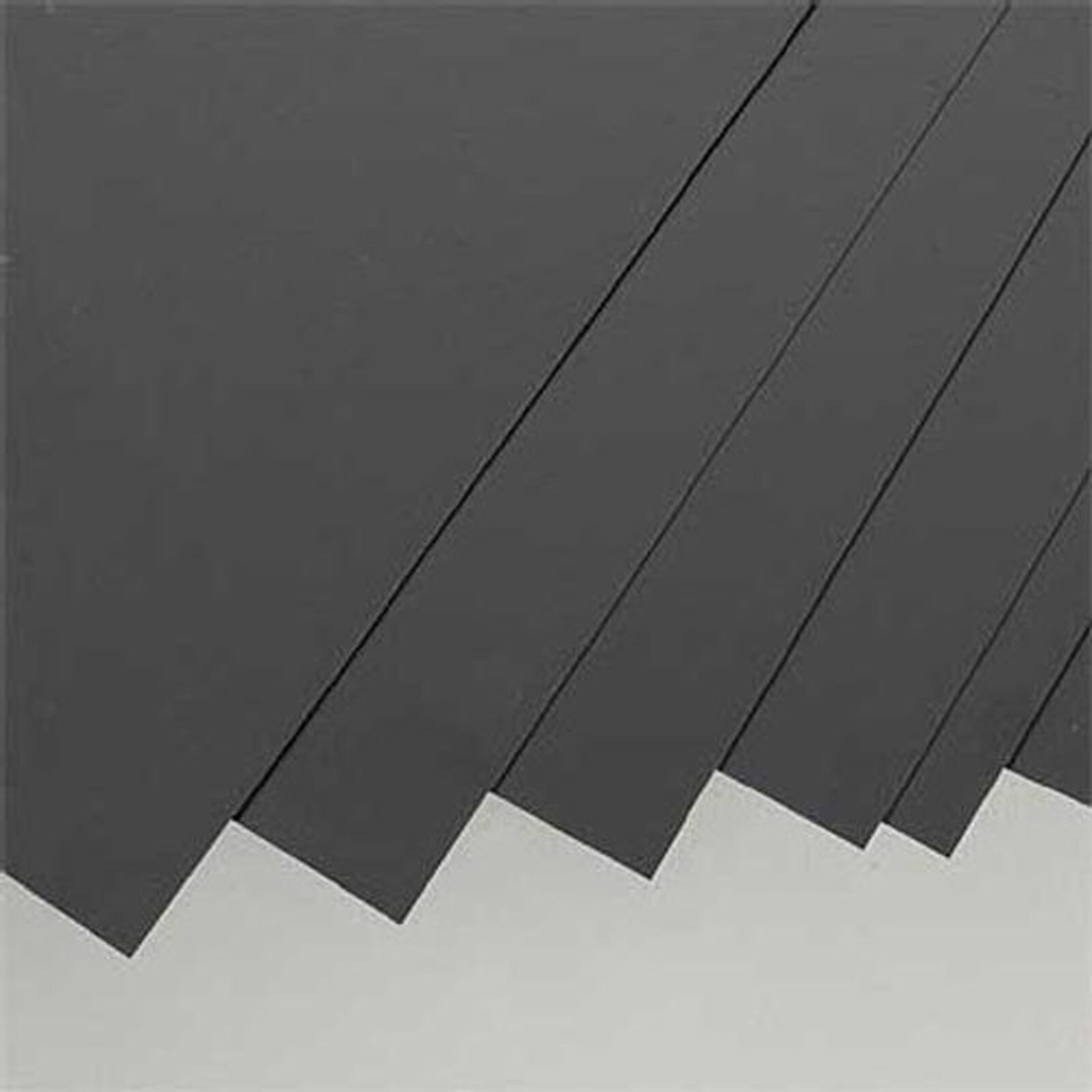 Black Styrene Sheets, .01x8x21" (8)