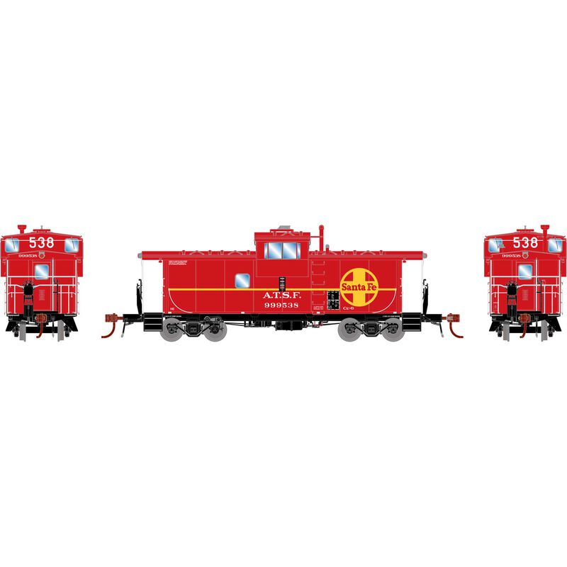 HO CE-6 ICC Caboose with Lights, SF #999538